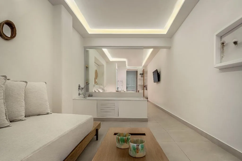 JUNIOR SUITE WITH PRIVATE POOL Room, Nissaki Boutique Hotel, Mykonos