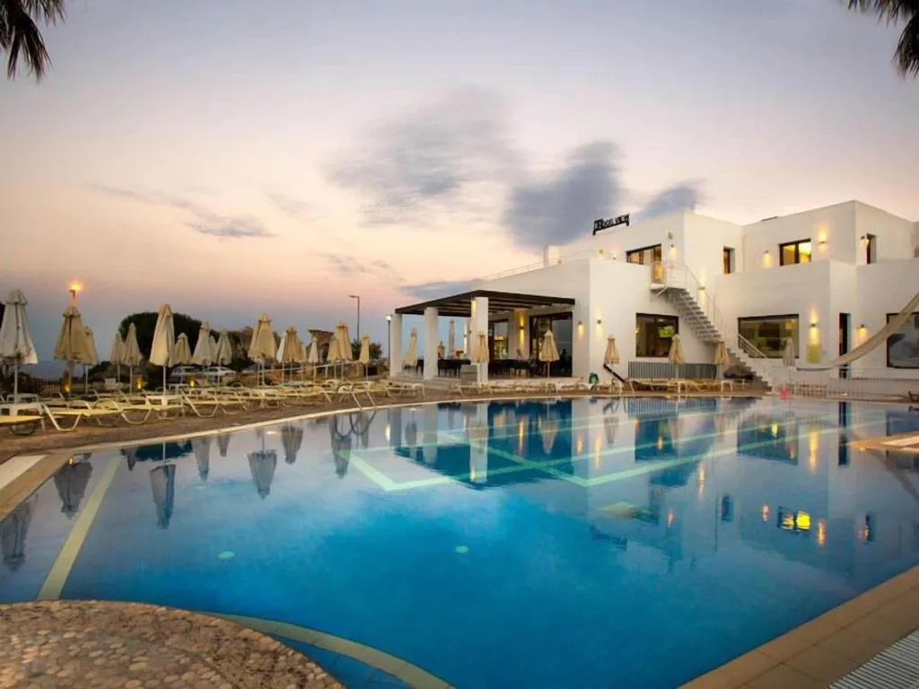 Terrace, Lindos View Hotel, Rhodes