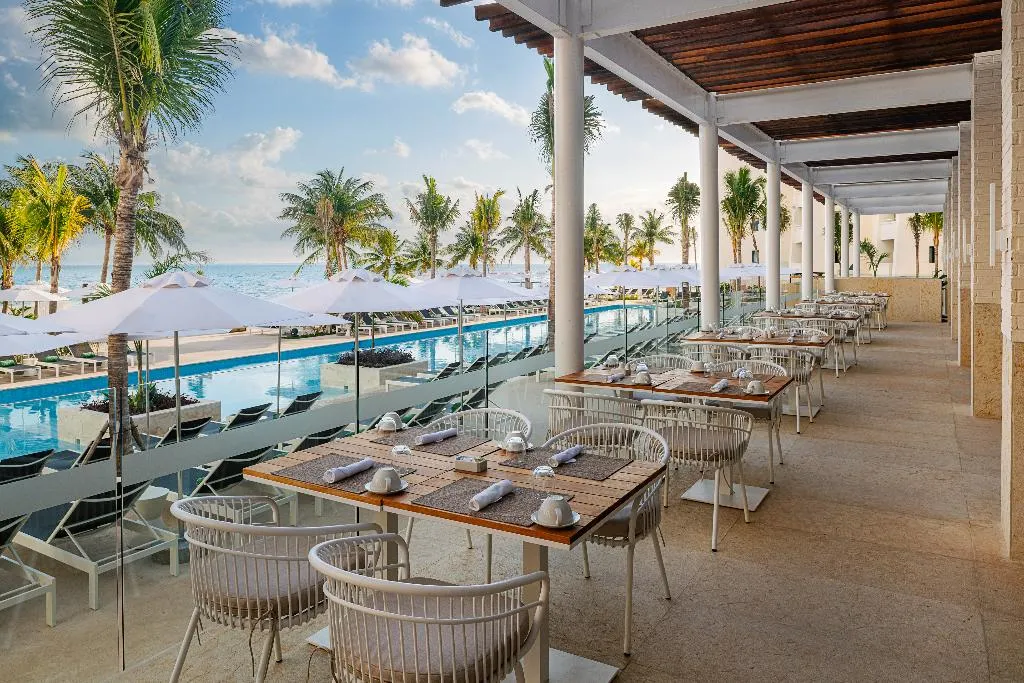 Terrace, Melia Casa Maya Cancun, Cancun Area