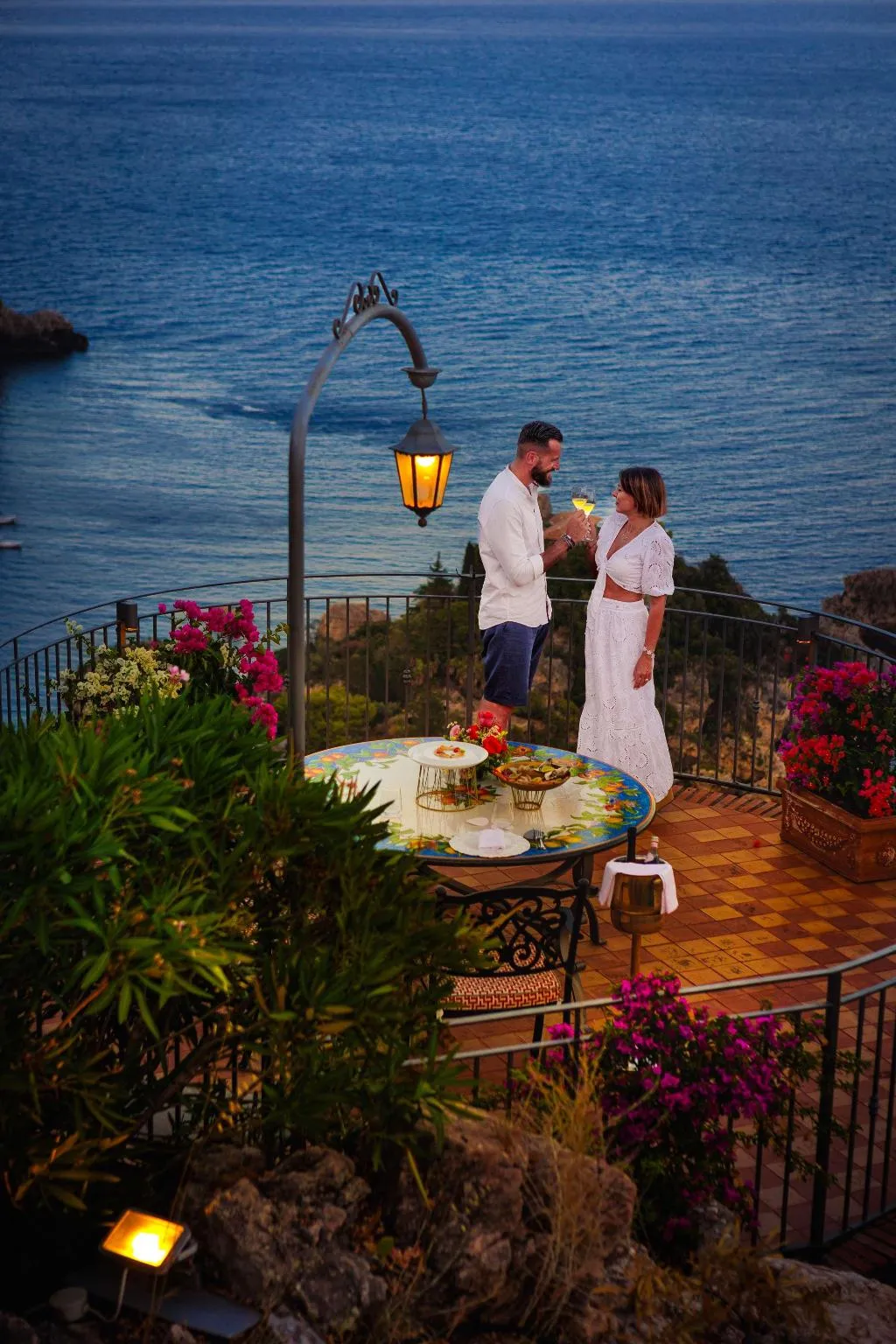 Restaurant, Grand Hotel San Pietro, Taormina