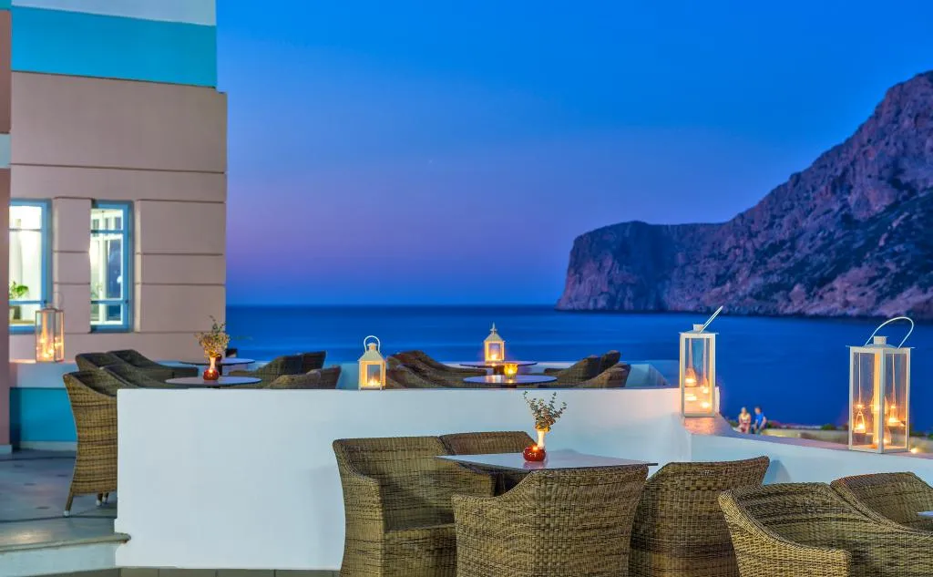 Terrace, Fodele Beach, Crete