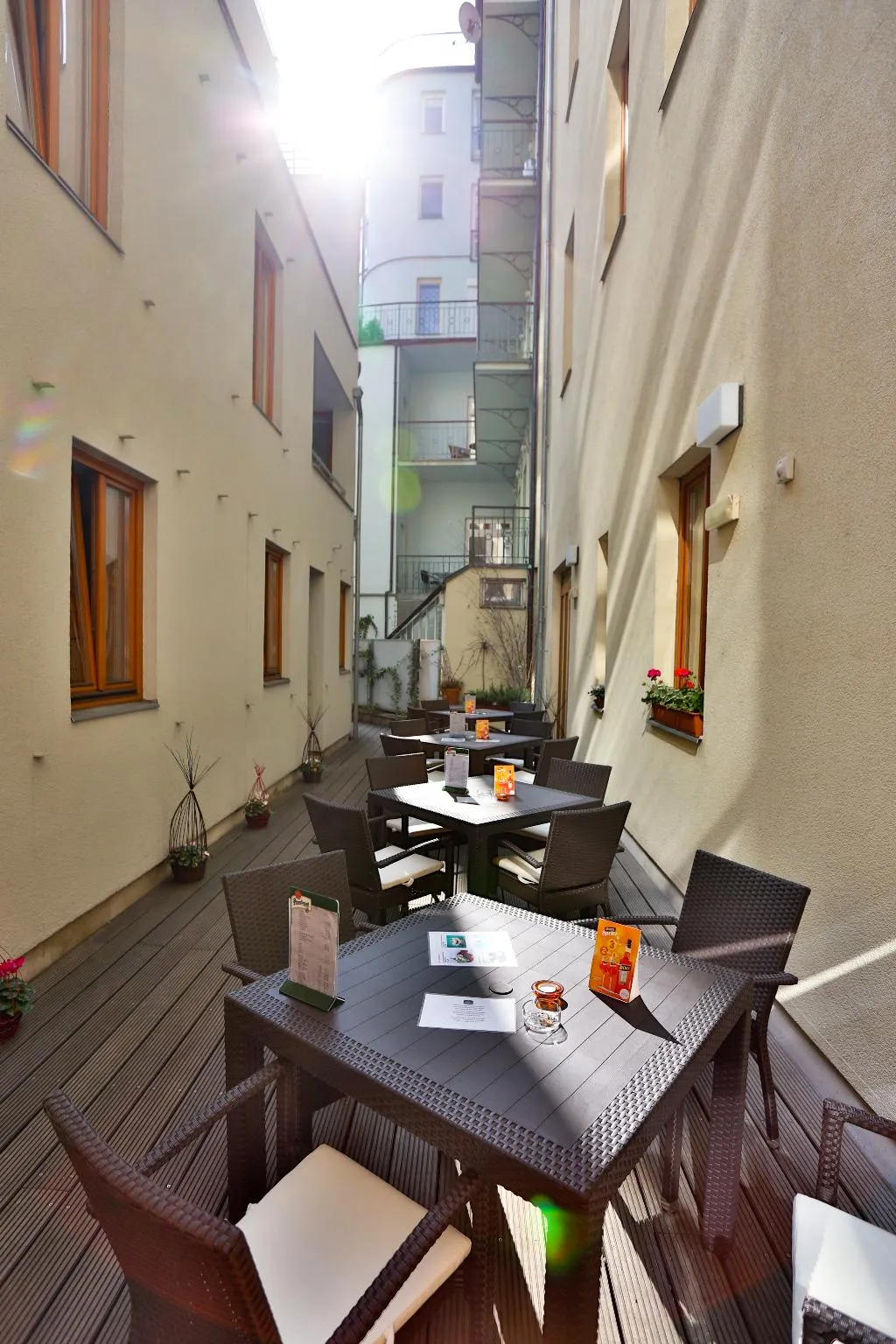 Terrace, Hotel Pav Prague, Prague