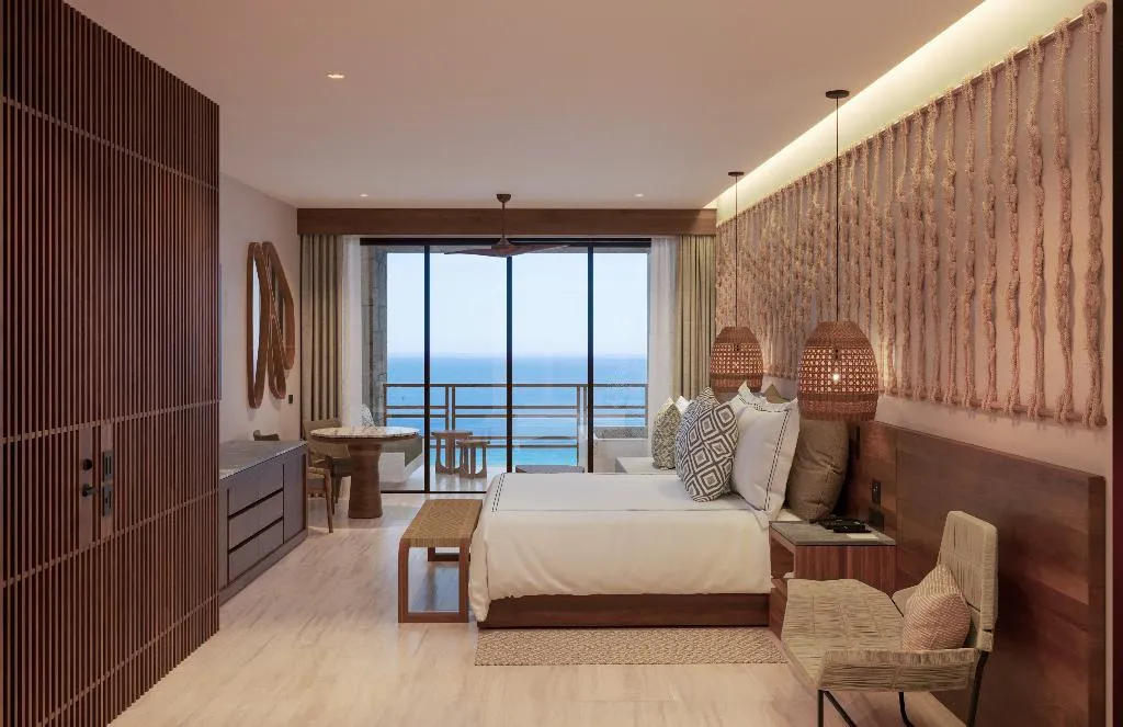 JUNIOR SUITE OCEAN VIEW KING BED Room, Secrets Playa Blanca Costa Mujeres, Cancun Area