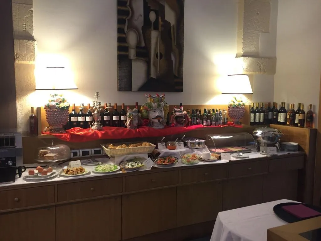 Restaurant, Grande Albergo Alfeo, Catania