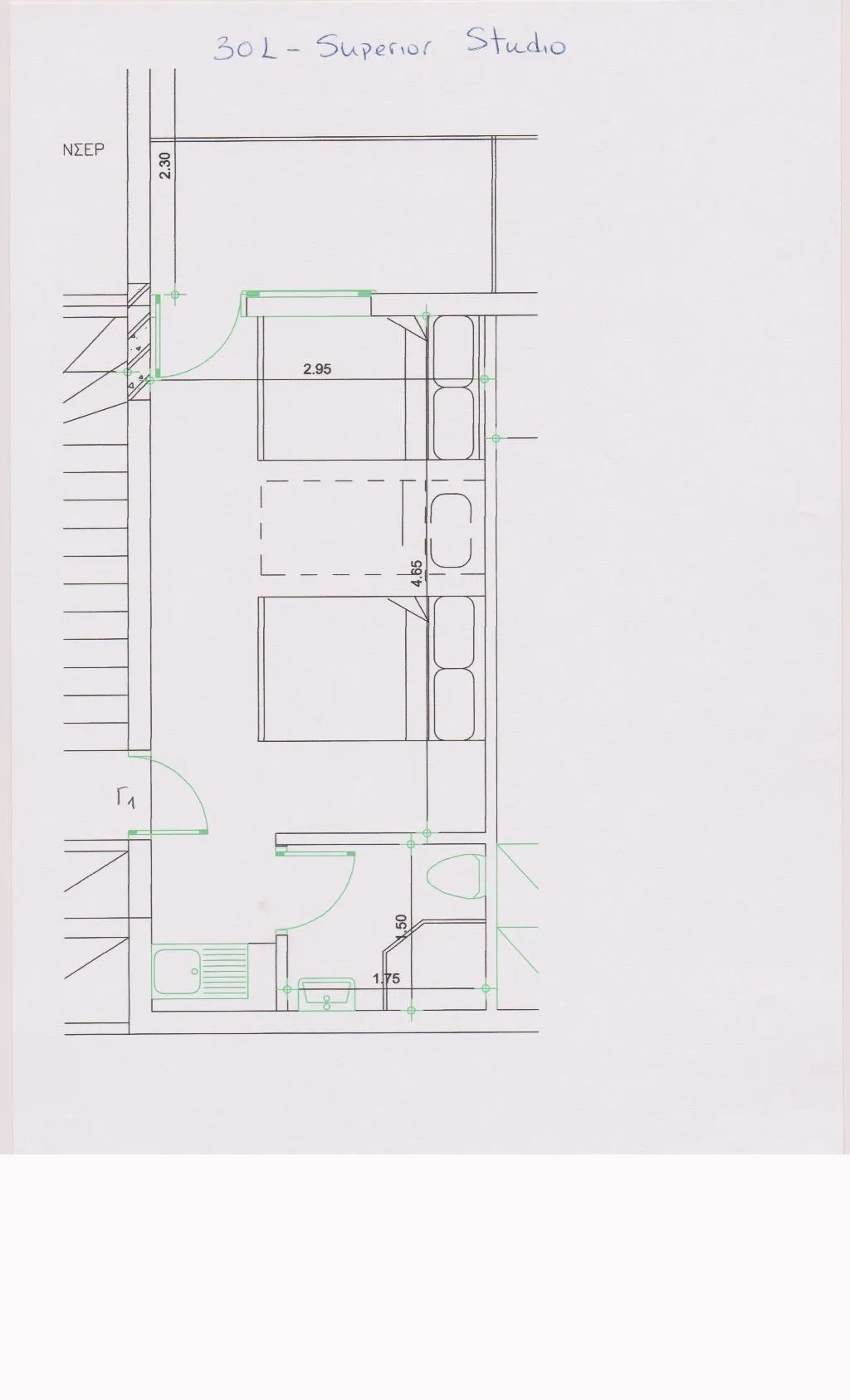 STUDIO SUPERIOR Room, Ammos Beach & Studios, Thessaloniki