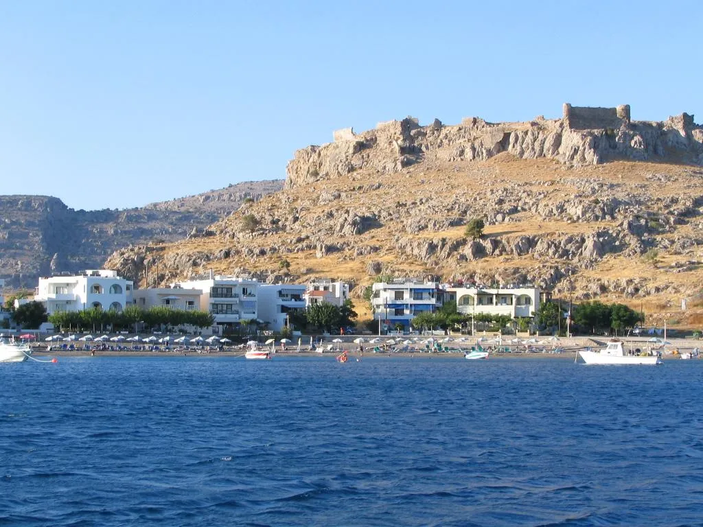 Beach, Pantheon Deluxe Apartments, Rhodes