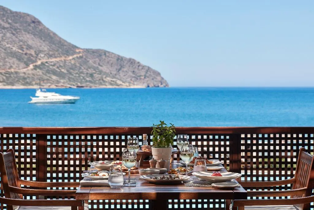 Restaurant, Phaea Blue, a member of SLH, Crete