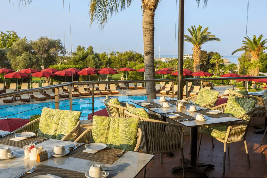 Terrace, St Raphael Resort, Cyprus