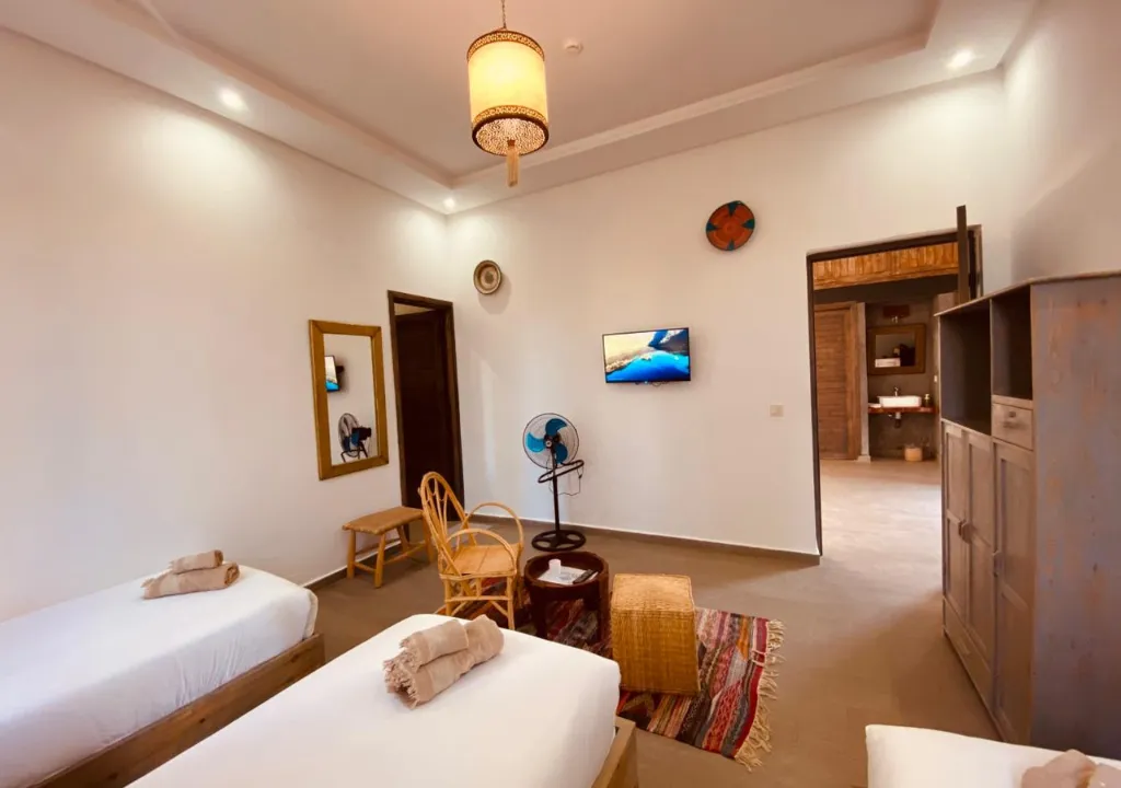 TRIPLE THREE BEDS Room, Dar Ayman hotel, Essaouira