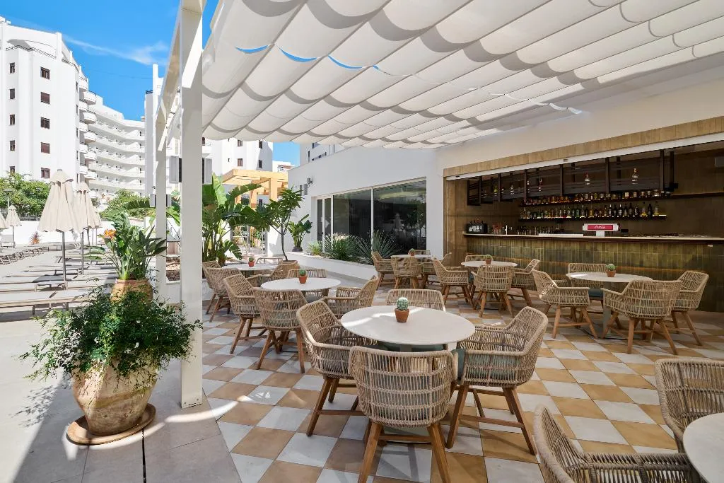 Terrace, Hipotels Don Juan, Majorca
