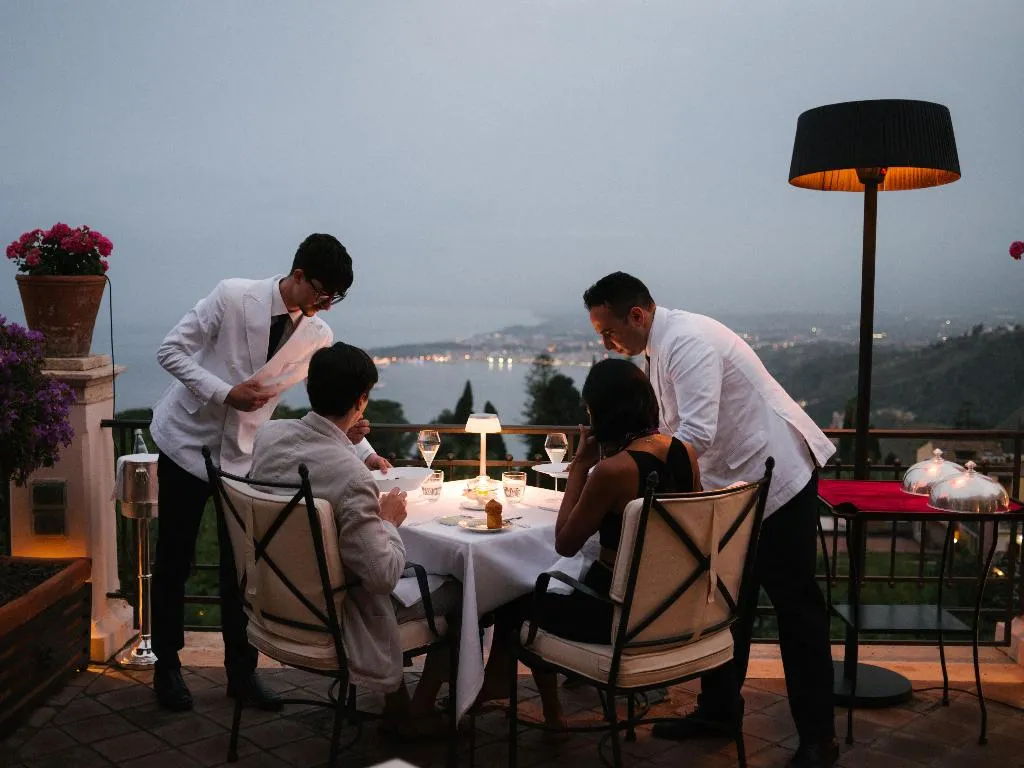 Restaurant, Grand Hotel Timeo, A Belmond Hotel, Taormina, Taormina