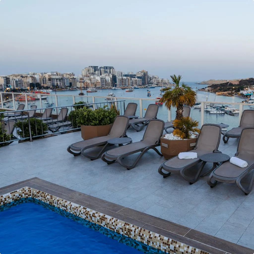 Terrace, Bayview Hotel by ST Hotels, Malta