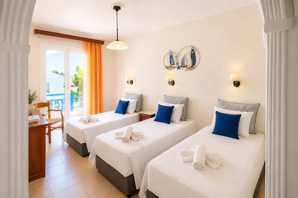 TRIPLE STANDARD Room, Karidis, Santorini