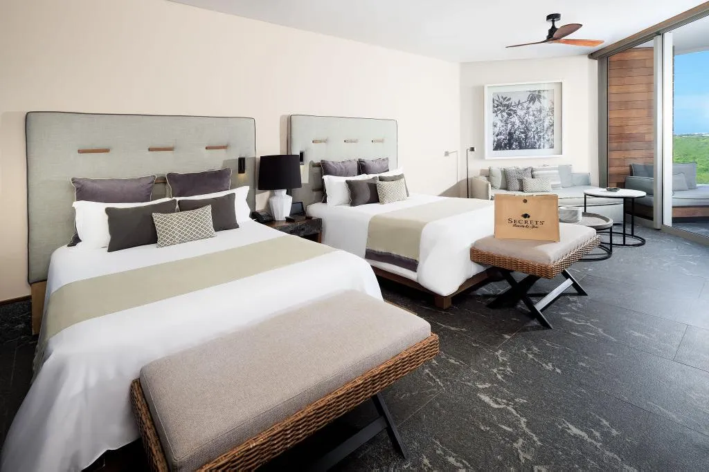 SUITE OCEAN VIEW TWO DOUBLE BEDS Room, Secrets Moxché Playa del Carmen, Playa Del Carmen