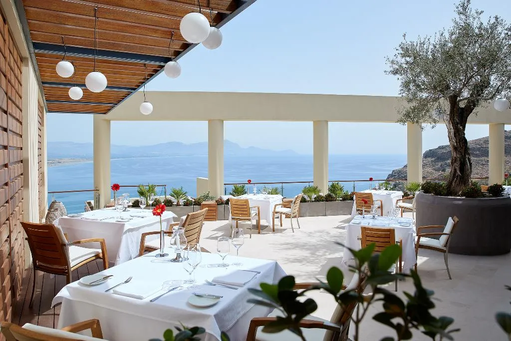 Restaurant, Lindos Blu, Rhodes