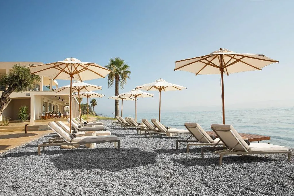Beach, Domes Miramare, A Luxury Collection Resort, Corfu, Corfu