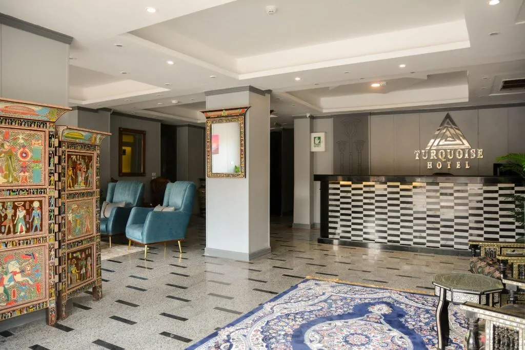 Lobby, Turquoise Pyramids Hotel, Cairo