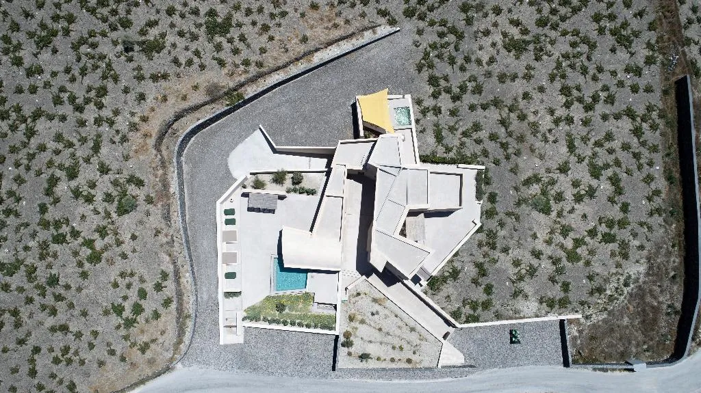 General view, Albus Villas Court, Santorini