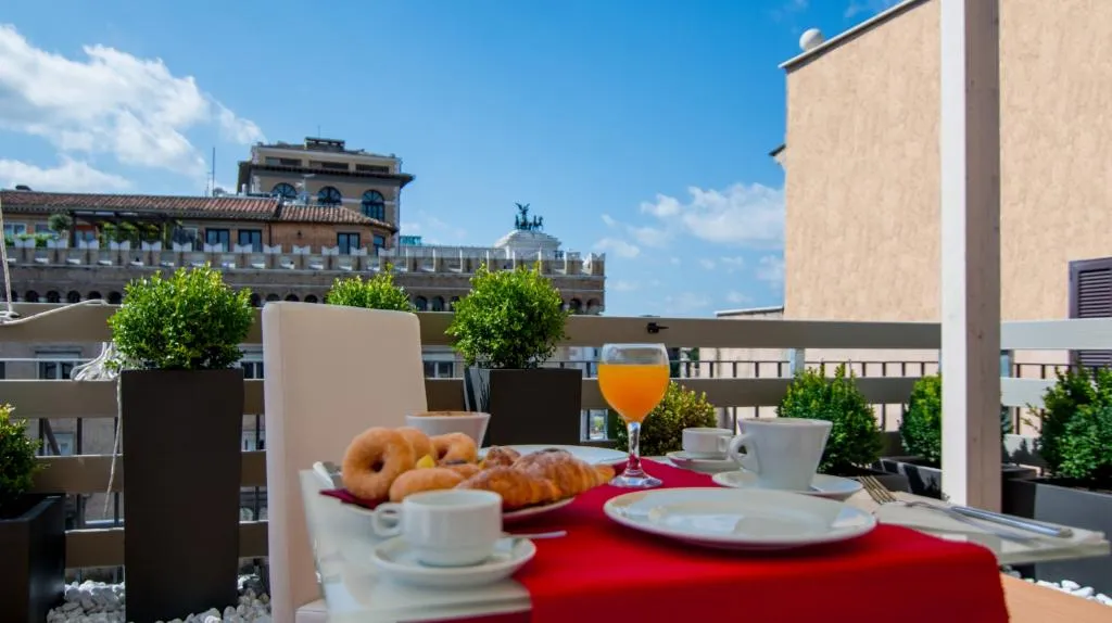 Terrace, Hotel Castellino Roma, Rome