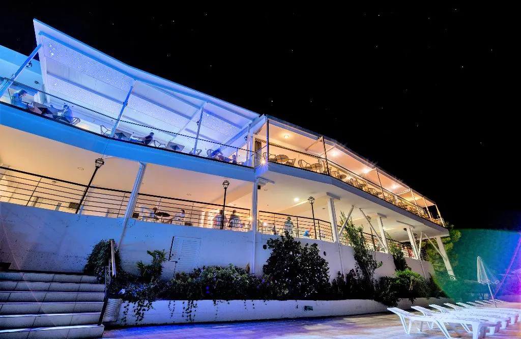 Terrace, Horizon Beach Hotel, Crete