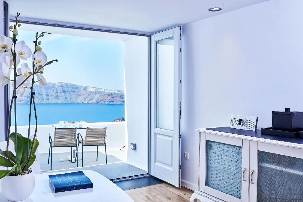 JUNIOR SUITE SEA VIEW Room, Katikies Santorini -Pelagos House, Santorini
