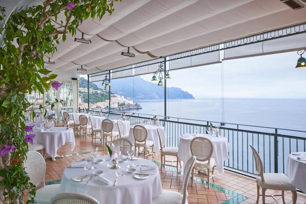 Restaurant, Hotel Santa Caterina, Naples