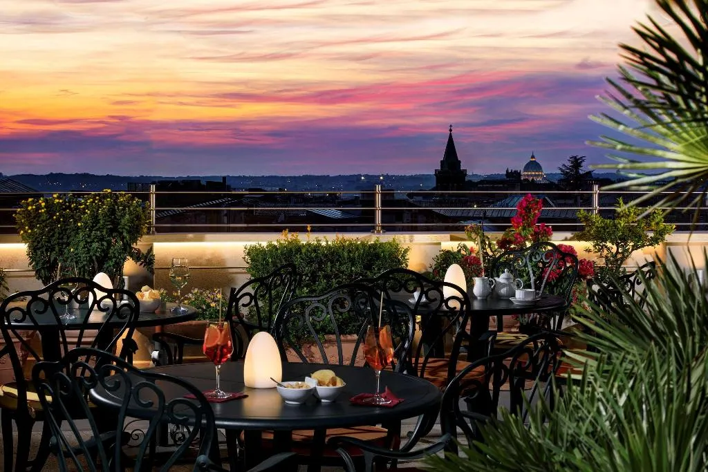 Bar, Marcella Royal - Rooftop Garden, Rome