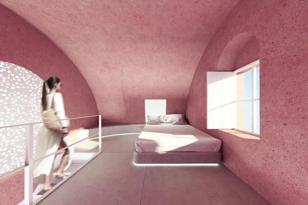 QUADRUPLE TWO BEDS Room, Kykladonisia Traditional Settlement, Santorini