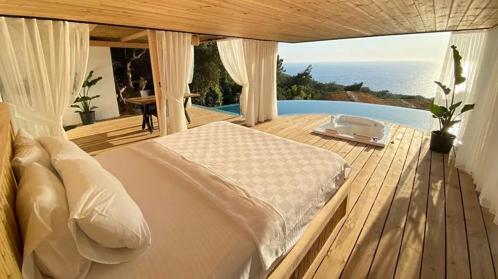 Terrace, Seaview Faralya Butik Hotel, Dalaman