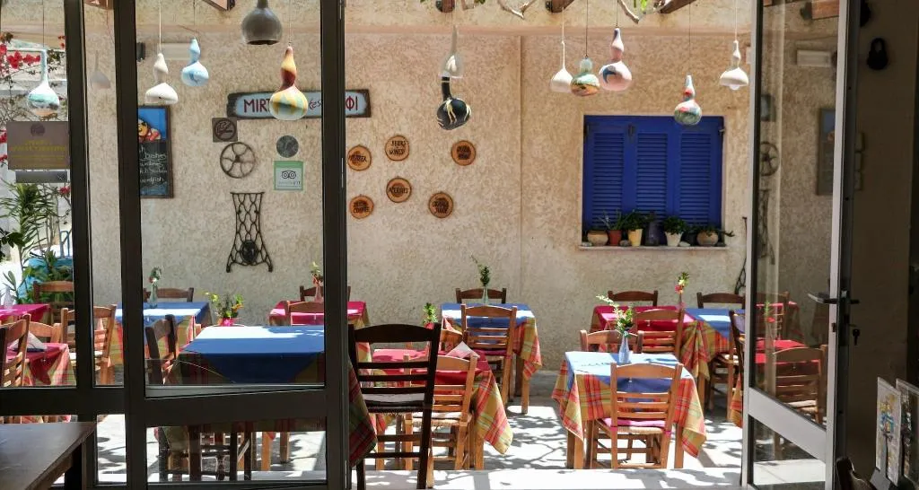 Restaurant, Myrtos Hotel, Crete