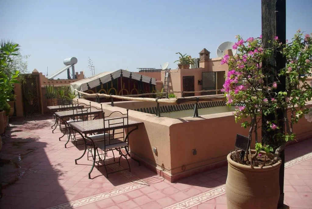 Terrace, Riad Dar Dialkoum, Marrakech