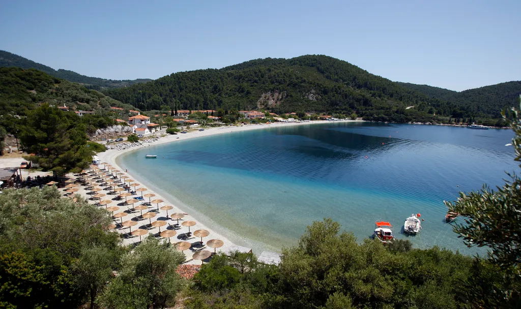 Beach, Blue Green Bay 3K, Skiathos