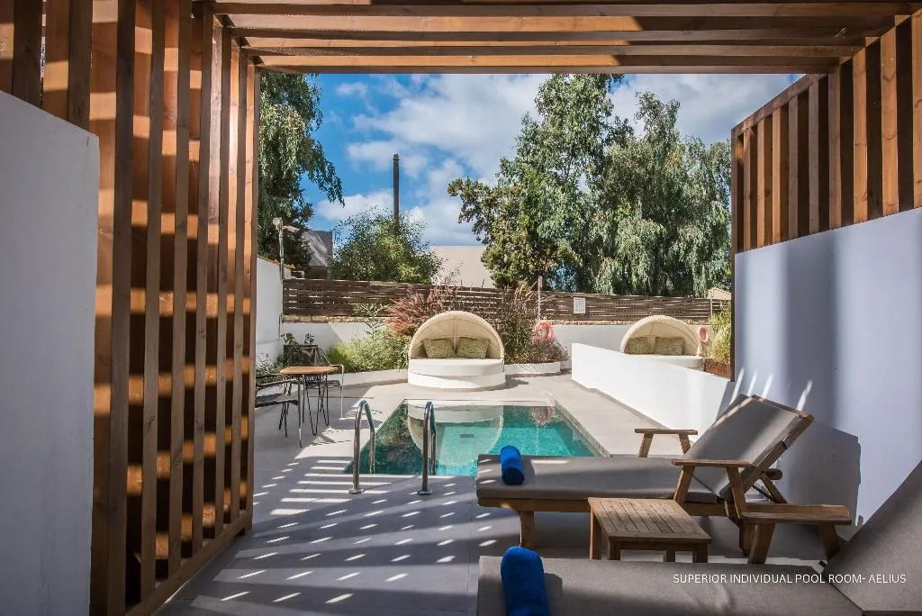 Double or Twin SUPERIOR WITH PRIVATE POOL Room, Aelius Hotel & Spa, Crete