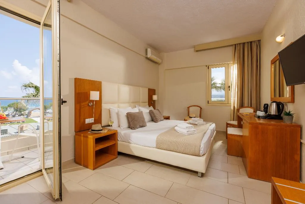 Double or Twin SEA VIEW Room, Malia Bay Beach Hotel & Bungalows, Crete
