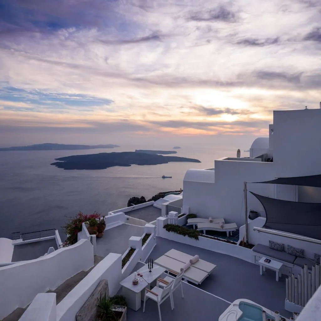 Lobby, Zenith Blue, Santorini