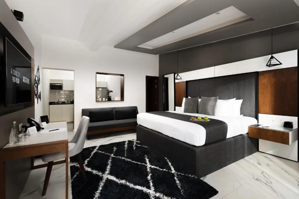 STUDIO DELUXE KING BED Room, Seven Boutique Apartments Cancún, Cancun Area