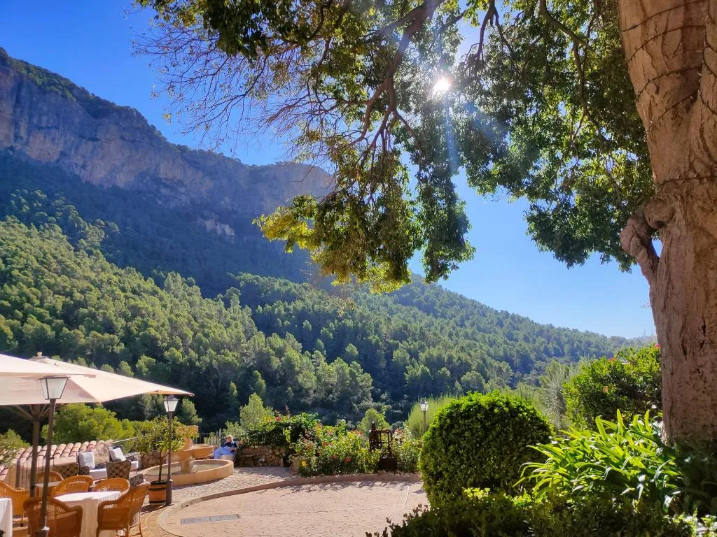 Terrace, Hotel Rural S'Olivaret, Majorca