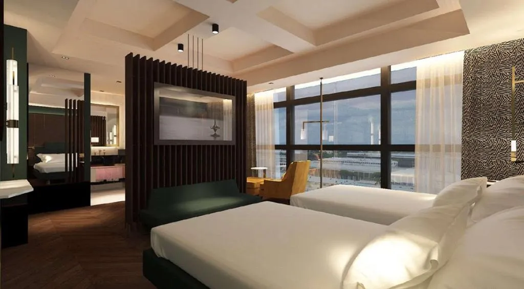 TWIN DELUXE TWO DOUBLE BEDS Room, Hilton Rome Eur La Lama, Rome