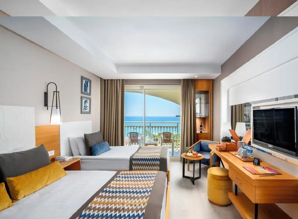 DOUBLE SEA VIEW WITH TERRACE Room, Kirman Sidera Luxury & Spa, Antalya