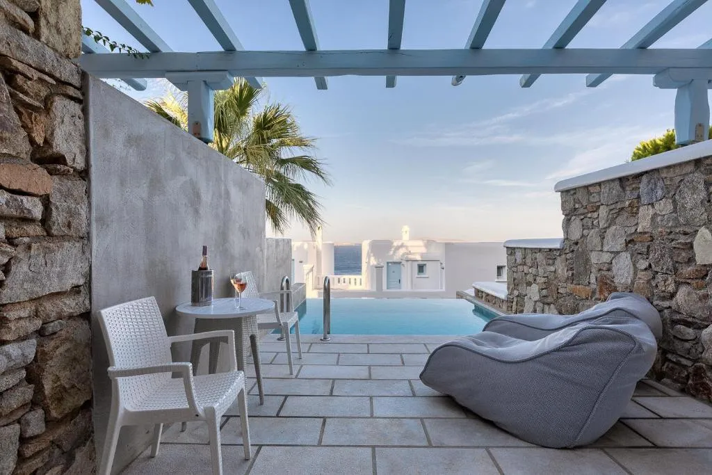 Room PARTIAL SEA VIEW Room, Saint John Hotel Villas & Spa, Mykonos