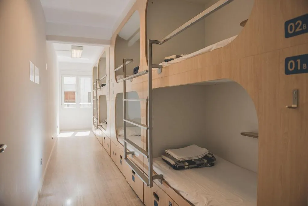 Bed in dormitory WITH SHARED BATHROOM Room, Rocket Hostels Gracia, Barcelona