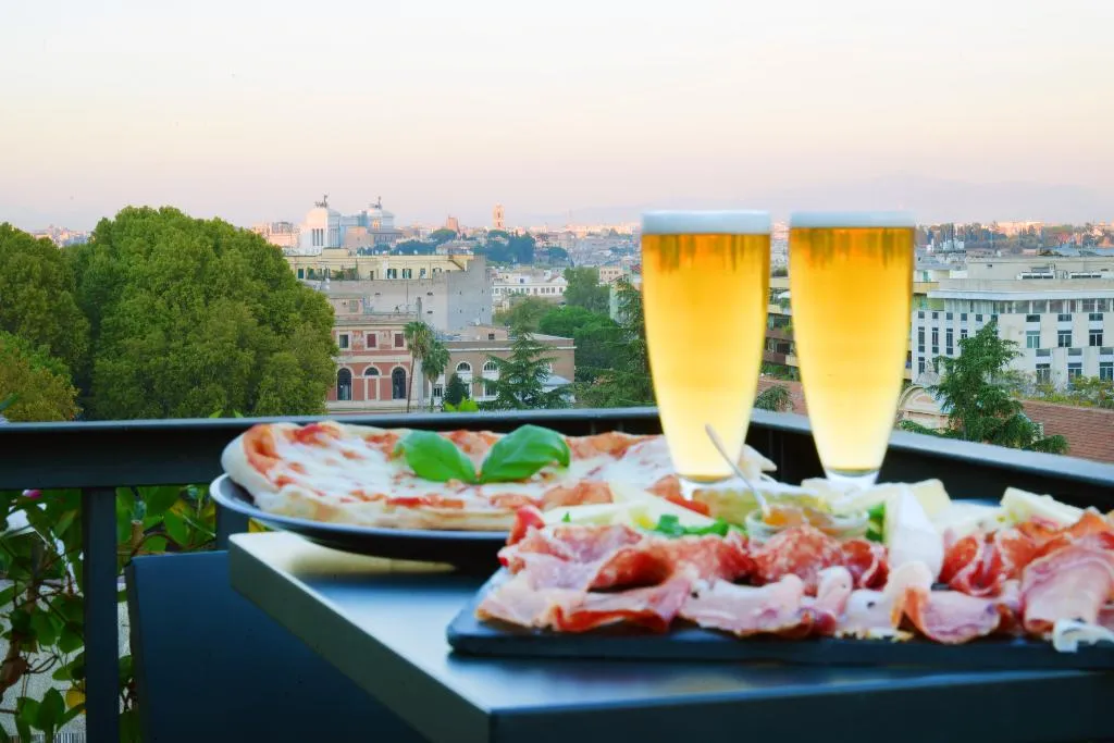 Terrace, Trilussa Palace Congress & Spa, Rome