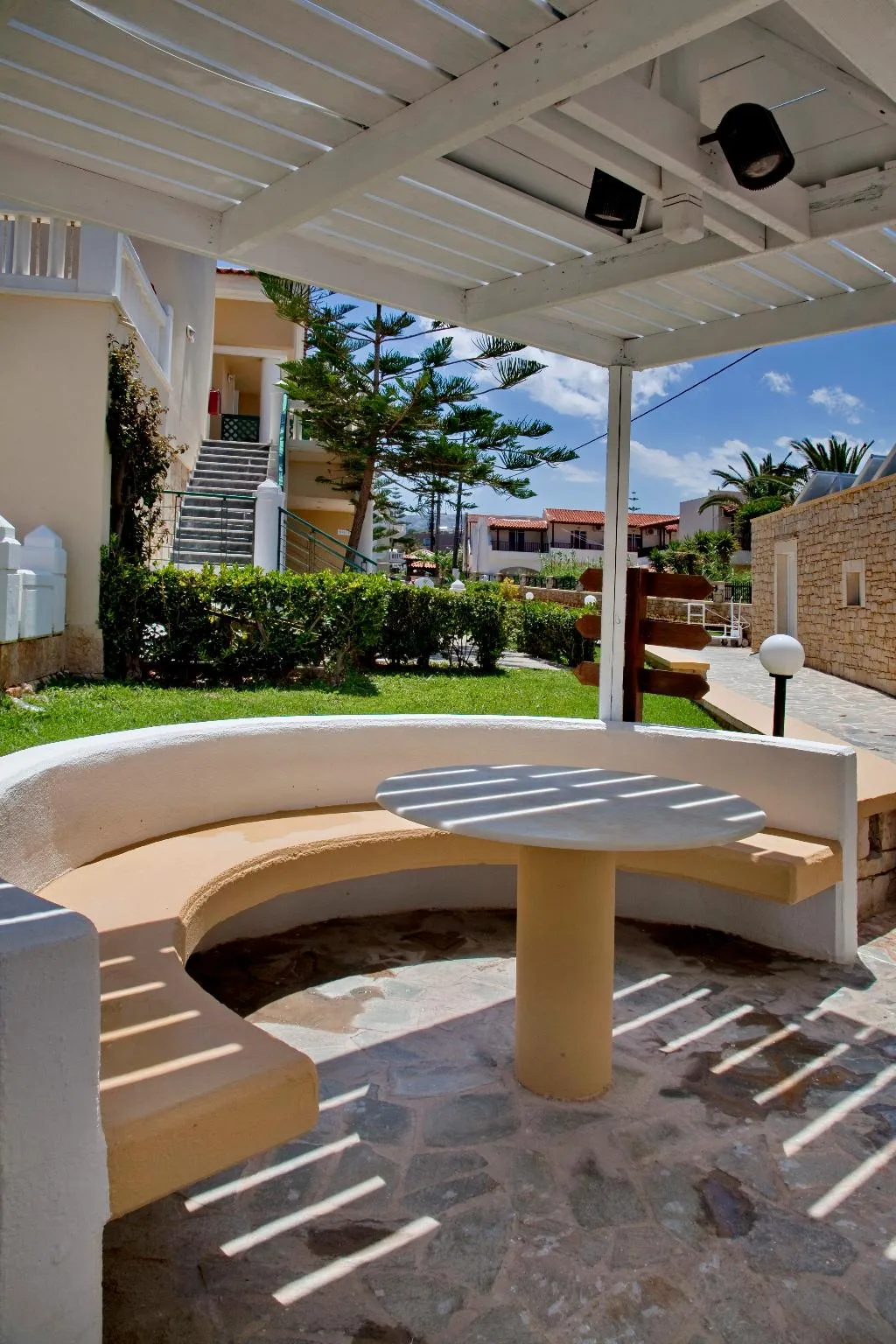 Terrace, Jo An Beach, Crete