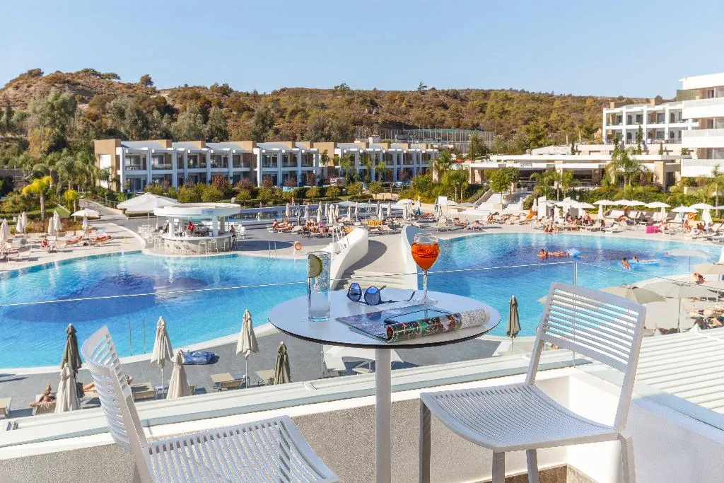 Terrace, Princess Andriana Resort & Spa, Rhodes