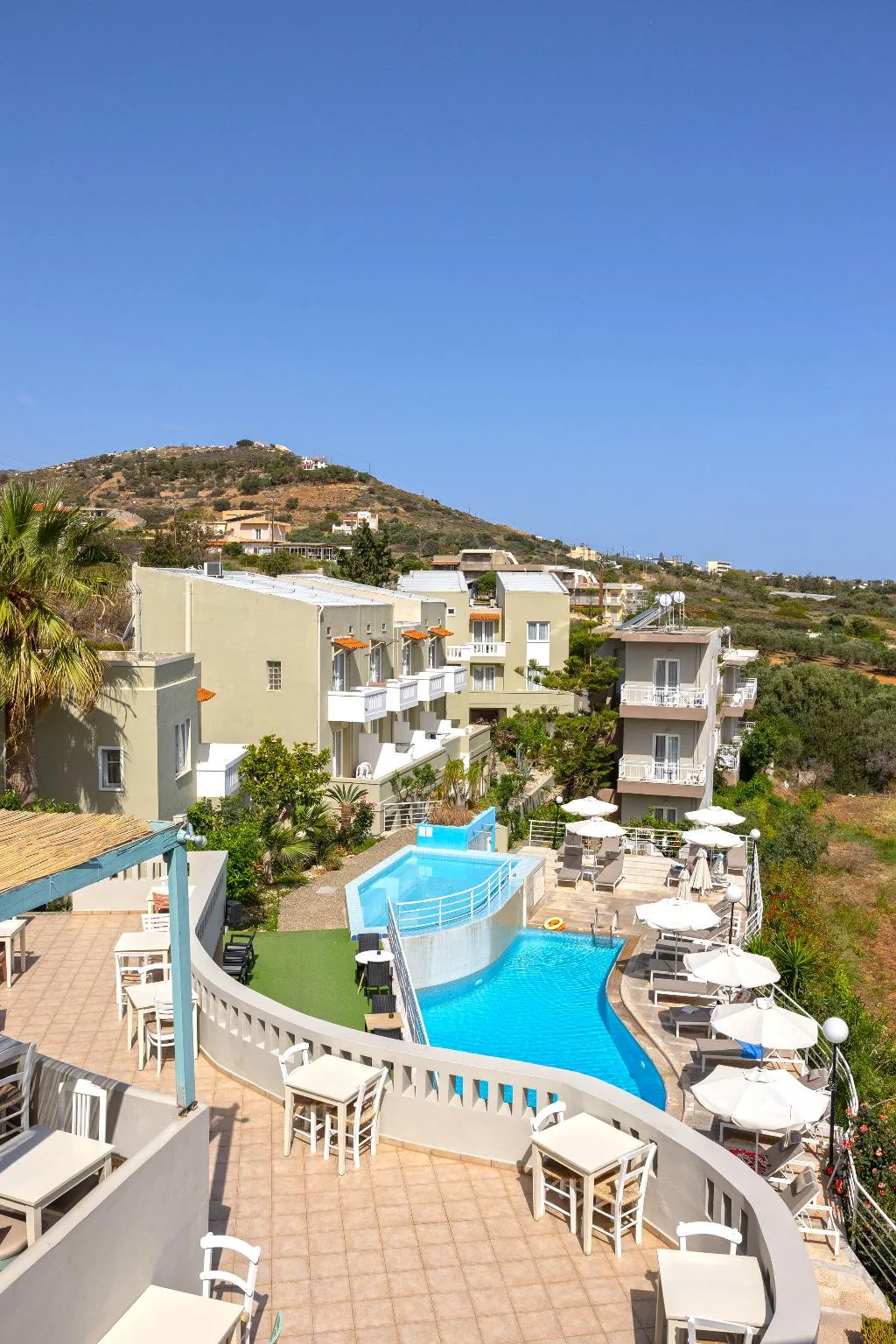 Terrace, Pelagia Bay, Crete