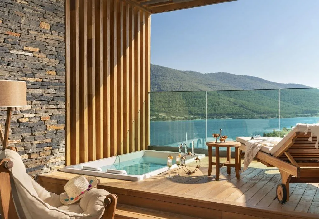 DOUBLE SEA VIEW WITH TERRACE Room, Lujo Art &Joy, Bodrum