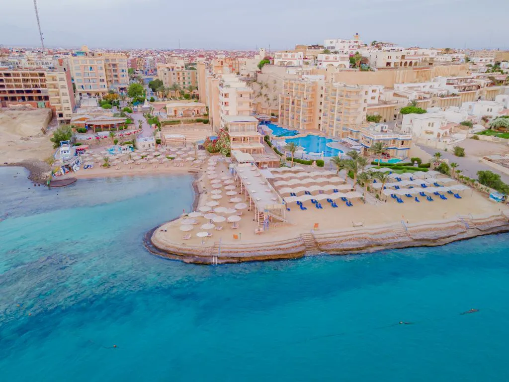 Beach, King Tut Aqua Beach Resort, Red Sea Riviera