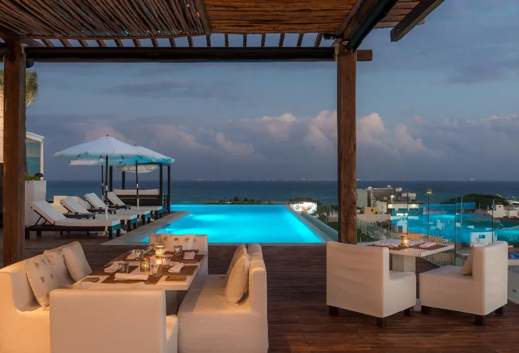 Terrace, The Fives Downtown Hotel, Curio by Hilton, Playa Del Carmen