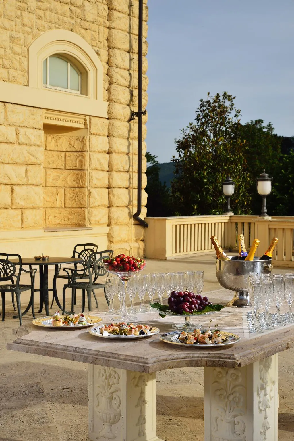 Terrace, Grand Palazzo Della Fonte, Rome