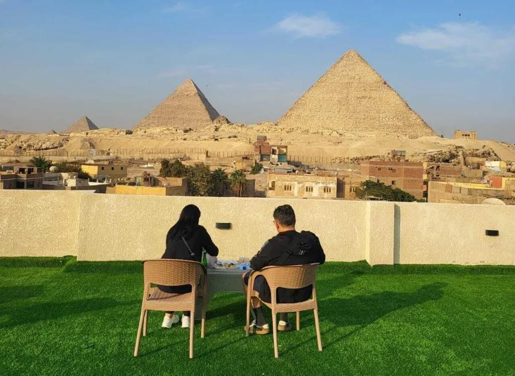 General view, Alibaba Pyramids View, Cairo